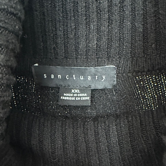 Sanctuary Black Turtleneck Sweater Dress - Picture 2 of 3